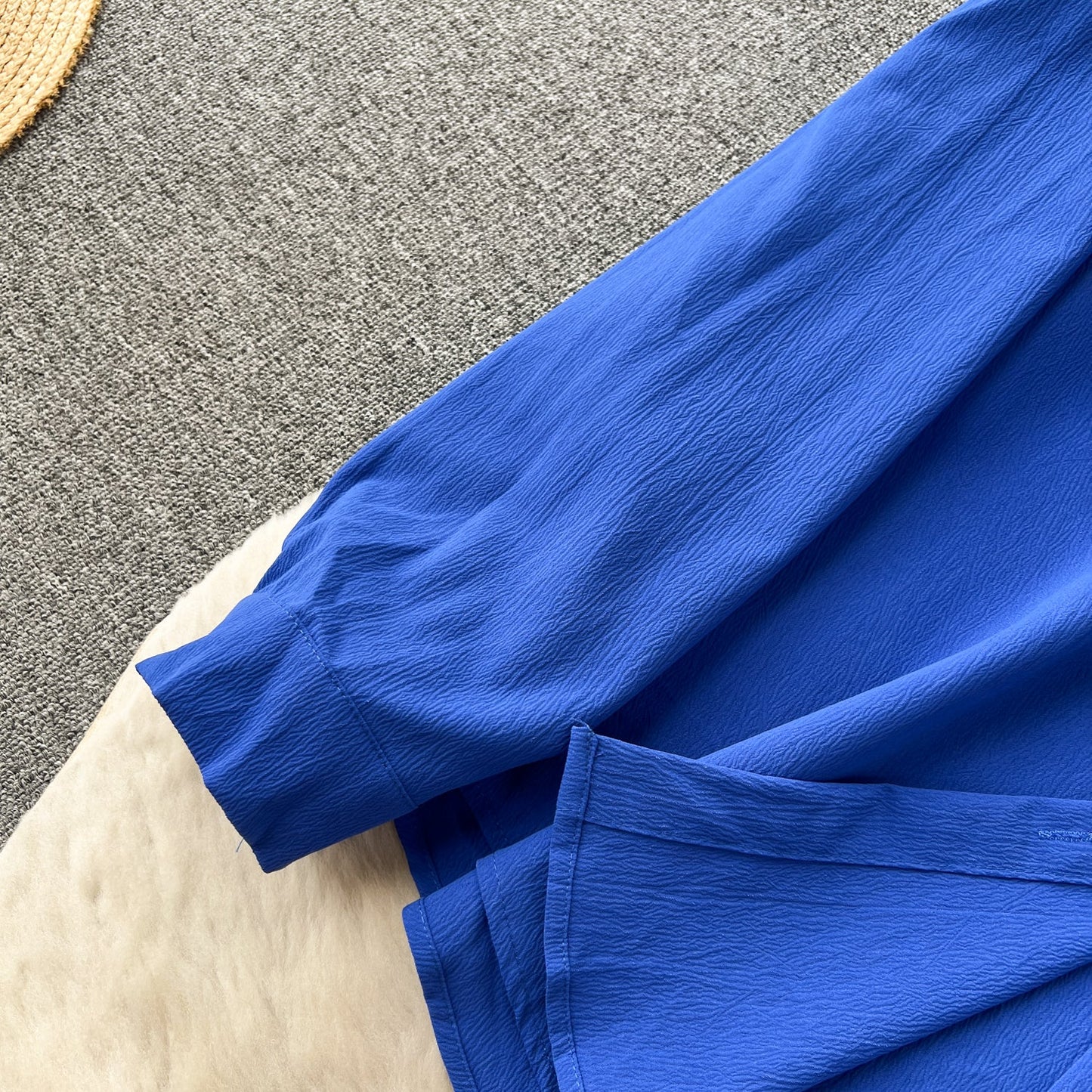 Loose Shirt&Wide-leg Trousers 2Pcs