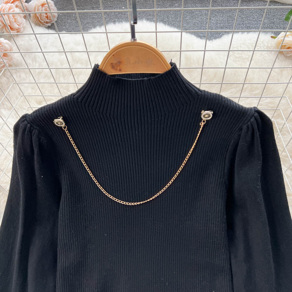 Ensemble 2 pièces pull à col roulé et jupe écossaise