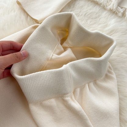 Cardigan&Half-body Skirt Fringed Knit 2Pcs