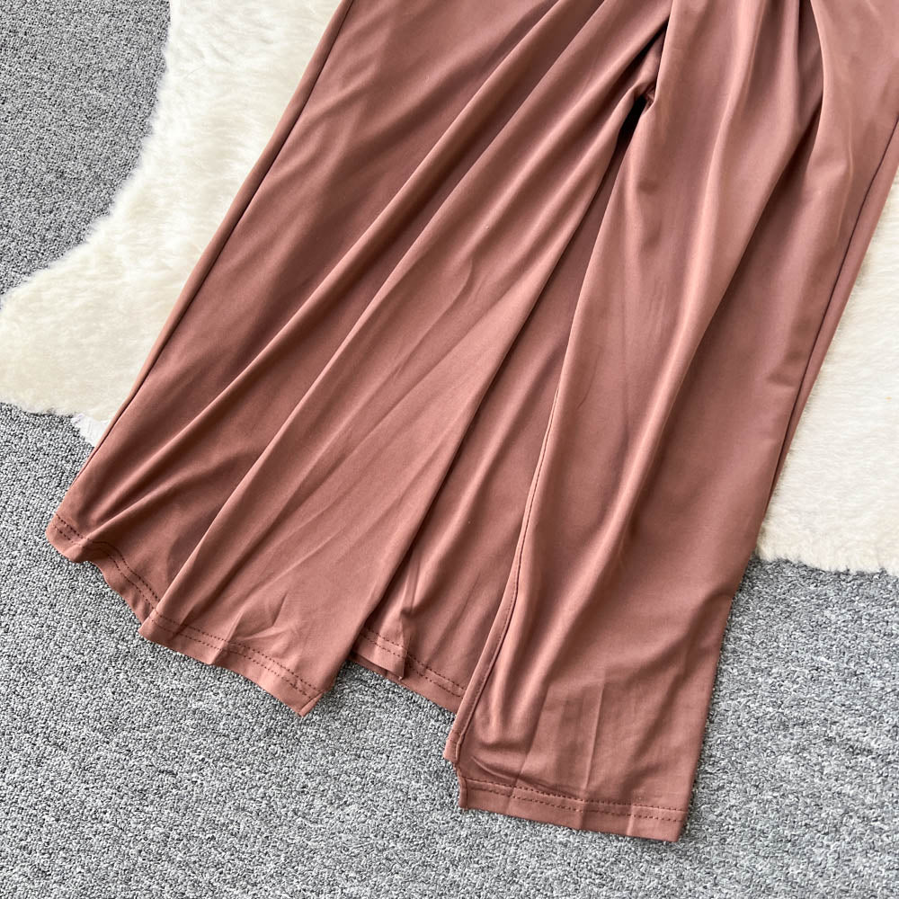Crossover Tank Top&Bustier 2Pcs Set