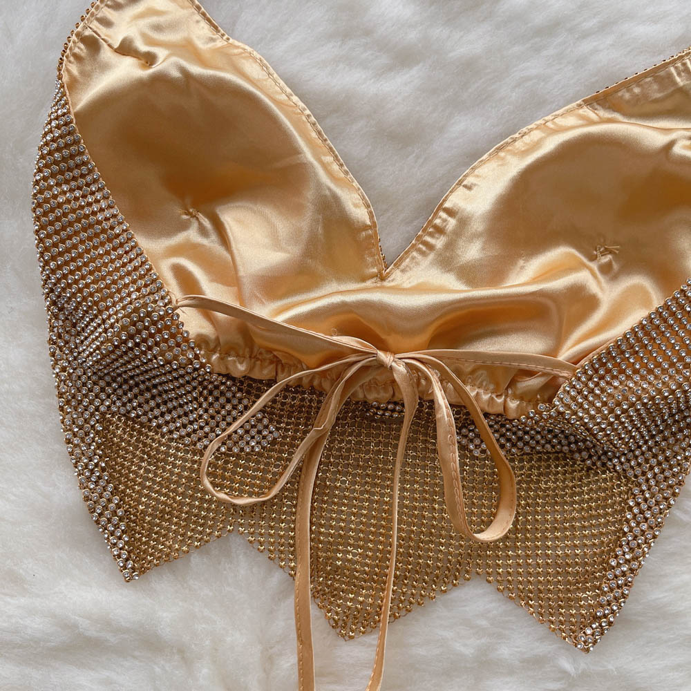 Party Diamond-encrusted Halterneck Camisole
