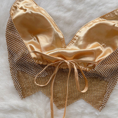 Party Diamond-encrusted Halterneck Camisole