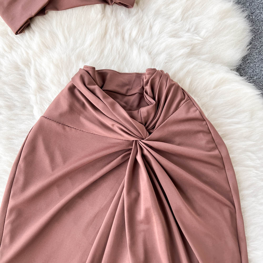 Crossover Tank Top&Bustier 2Pcs Set