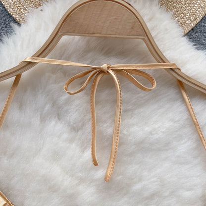 Party Diamond-encrusted Halterneck Camisole