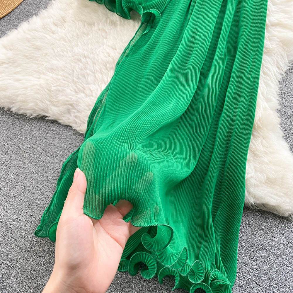 Women's Ruffled Hem Asymmetrical Dress