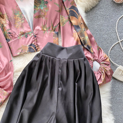 Garden Escape Floral Top & Palazzo Pants