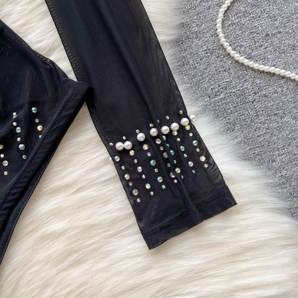 Elegant Beaded Sequin Lingerie