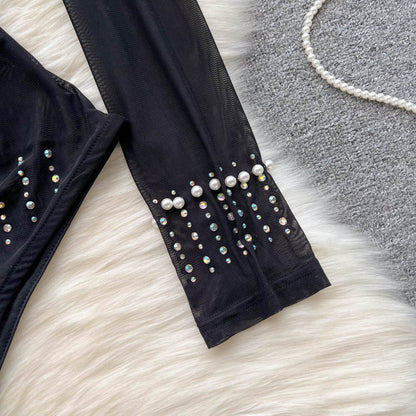 Elegant Beaded Sequin Lingerie