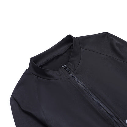 Zipped Slim-fitting Sportswear Jumpsuit