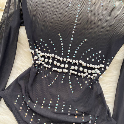 Elegant Beaded Sequin Lingerie