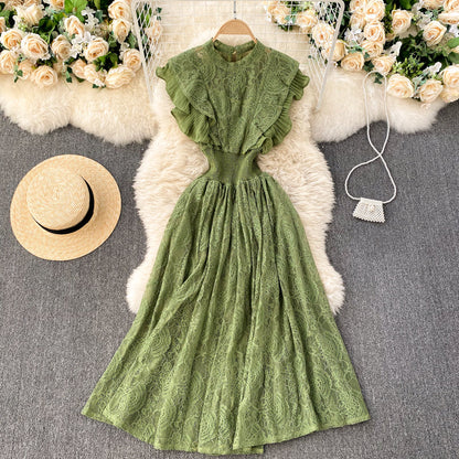 French Ruffled Lace Dress