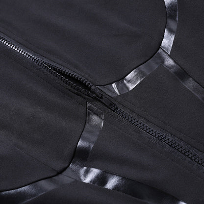 Zipped Slim-fitting Sportswear Jumpsuit