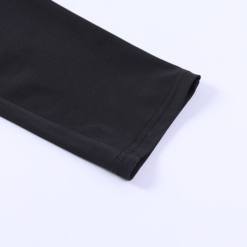 Zipped Slim-fitting Sportswear Jumpsuit