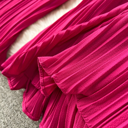 Women's Pleated Wide-Leg Flowgy Pants