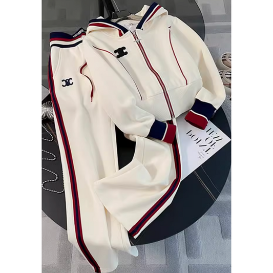 Urban Print Hoodie & Joggers Athleisure Set