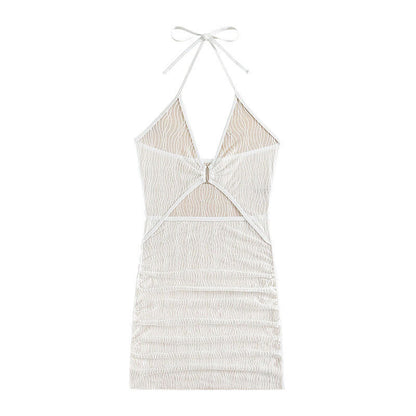 Sexy See-through Mesh Beach Skirt Swimsuit (Without Bra and Underpants)