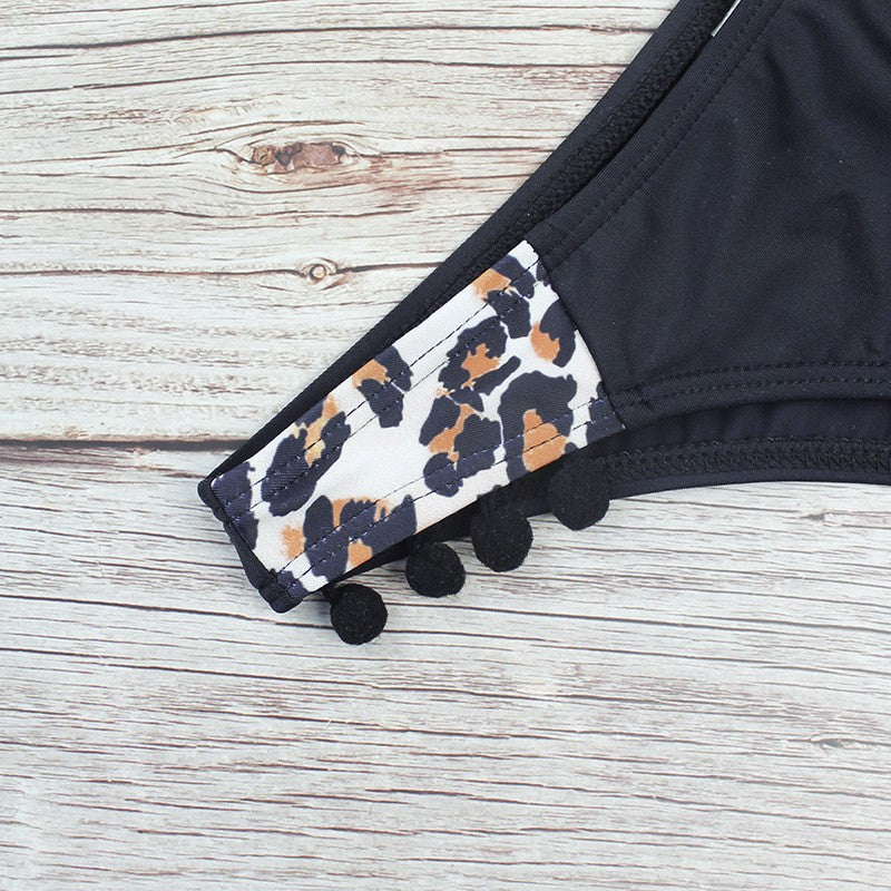 Backless Tribal Print Bikini