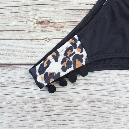 Backless Tribal Print Bikini