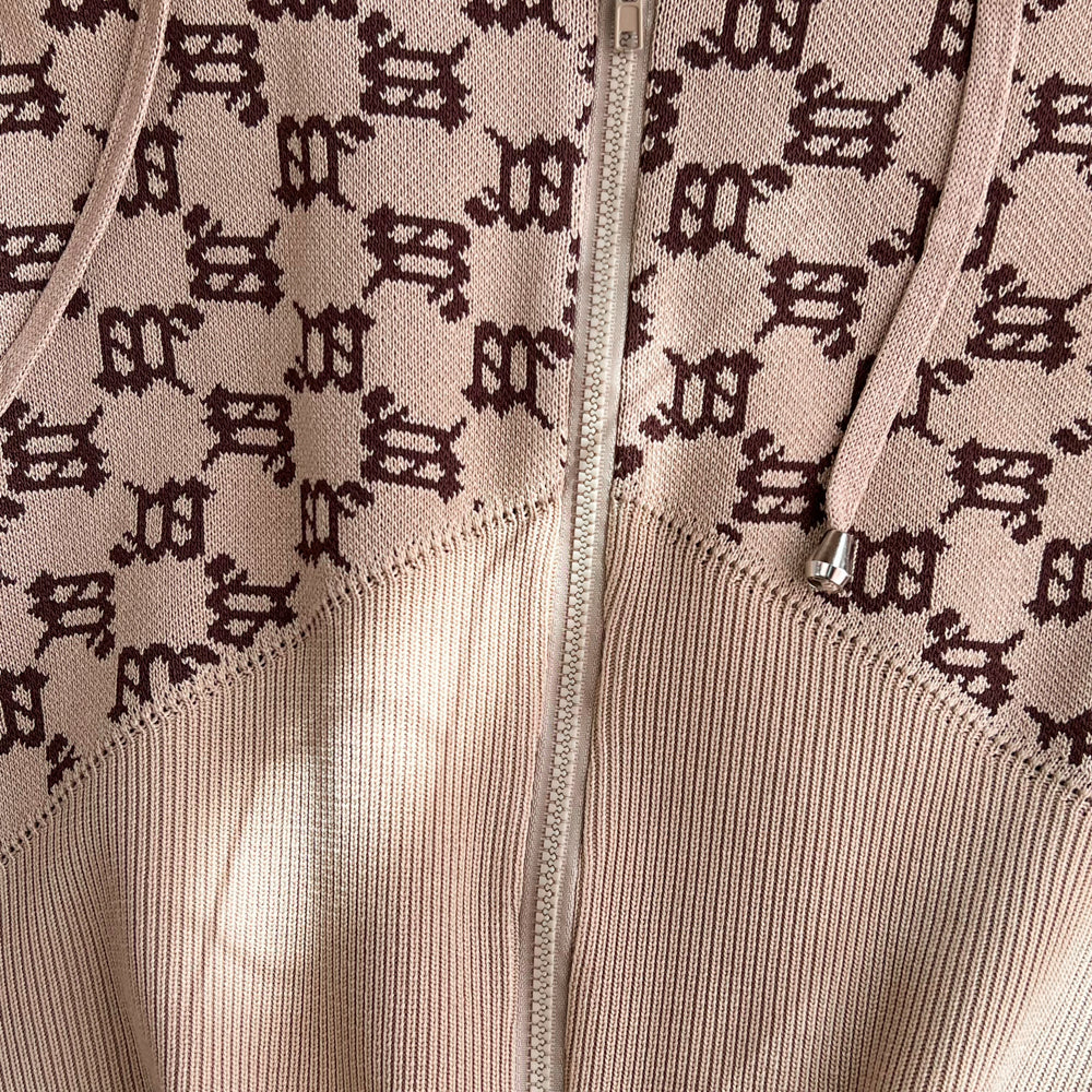 Zipped Hoodie&Trousers Printed 2Pcs