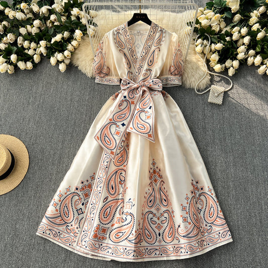 Courtly Floral Maxi Dress