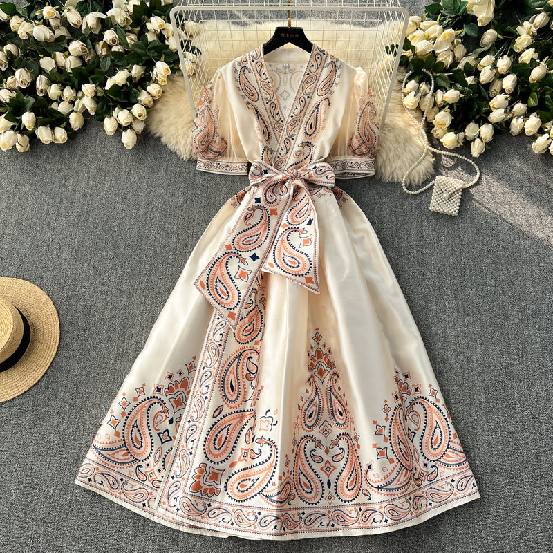 Courtly Floral Maxi Dress