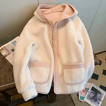 Sweetie Wool Patchwork Baseball Jacket