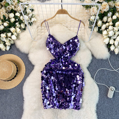 Disco Fever Sequin Mini Dress