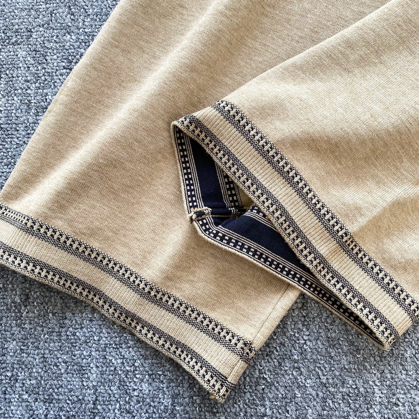 Women's Knit & Elastic Waist Trousers Set