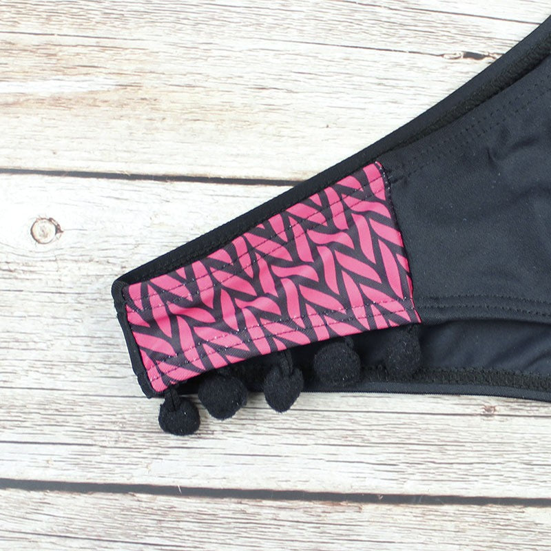 Backless Tribal Print Bikini