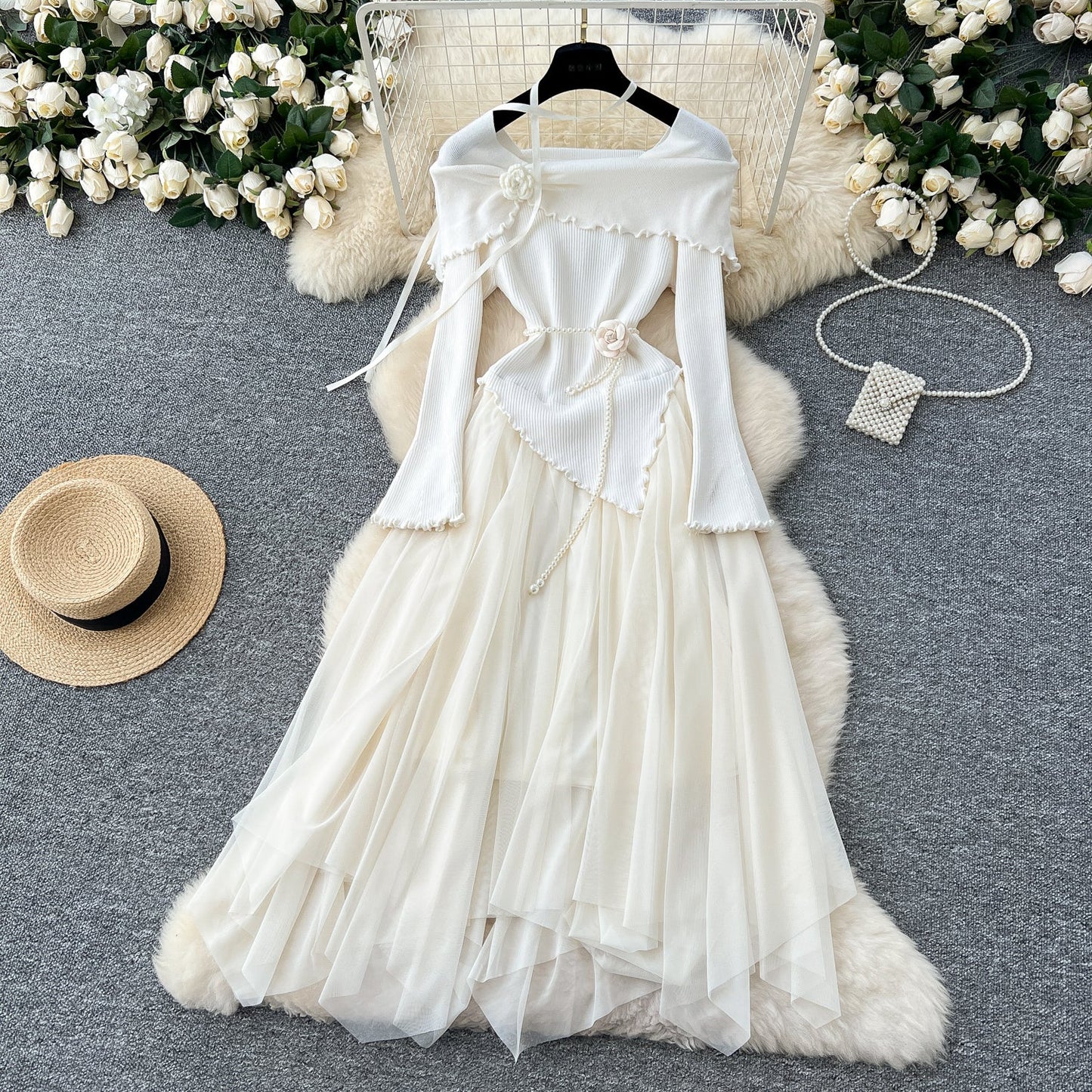 Enchanted Lace-Knit Fairy Tale Dress