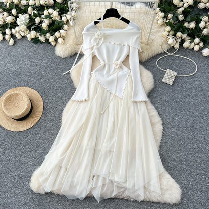 Enchanted Lace-Knit Fairy Tale Dress