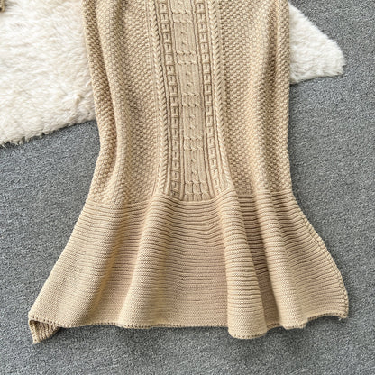 Ensemble torsadé 2 pièces pull et jupe sirène