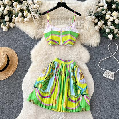 Colorful Printed 2pcs