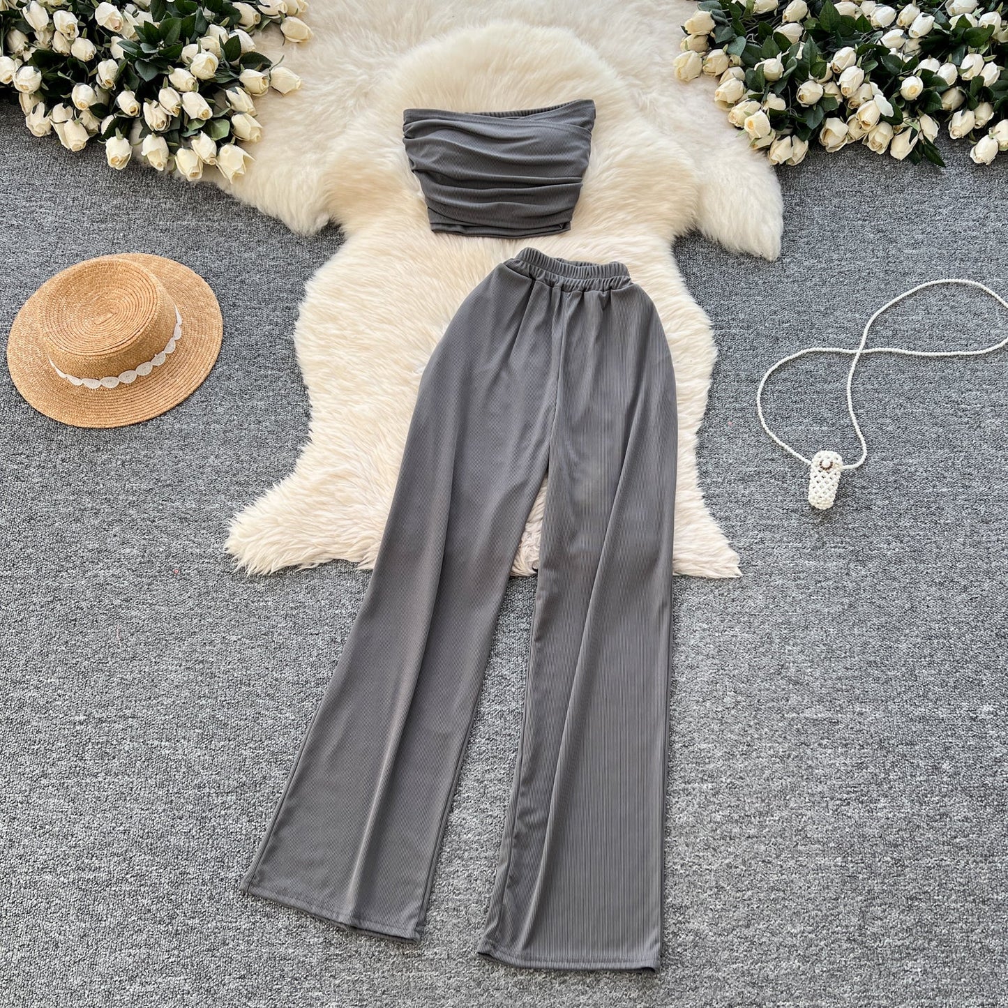 Sportswear Tank Top & Trousers 2Pcs