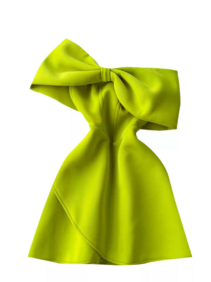Design Colorful Bow Party Dress