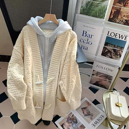 Faux Two-pieces Patchwork Zipped Cardigan