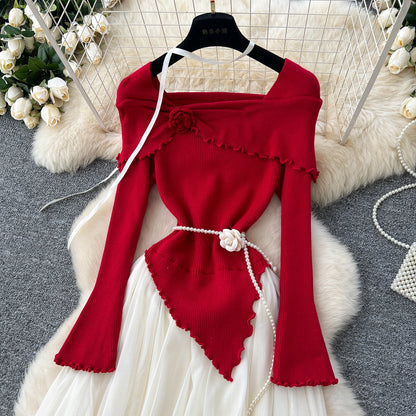 Enchanted Lace-Knit Fairy Tale Dress