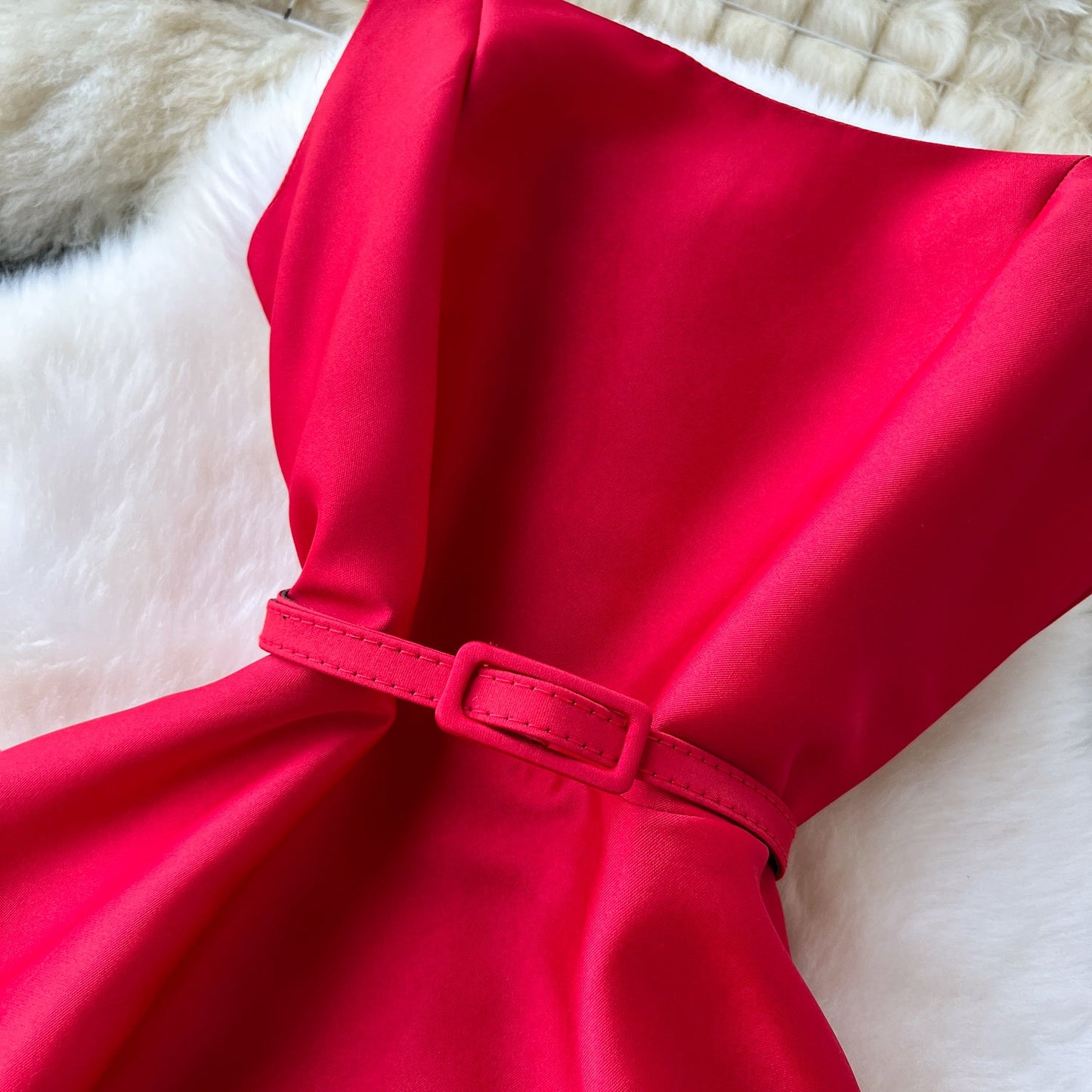 Elegant Chiffon Puffy Slip Dress