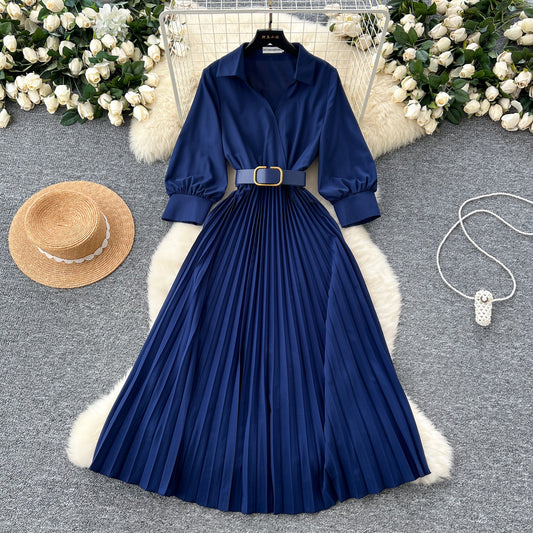 Modern Tailored Shirt Dress With Belt