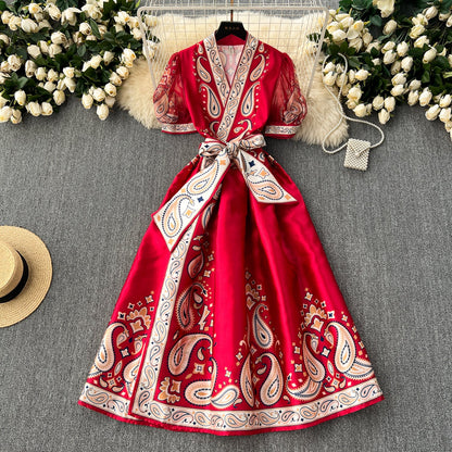 Courtly Floral Maxi Dress