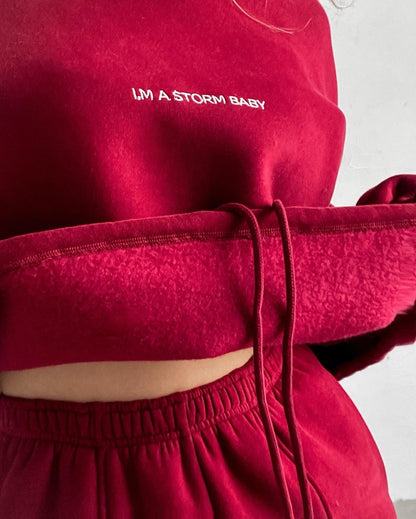 Bedrucktes Sweatshirt und Hose, leger, 2-teilig