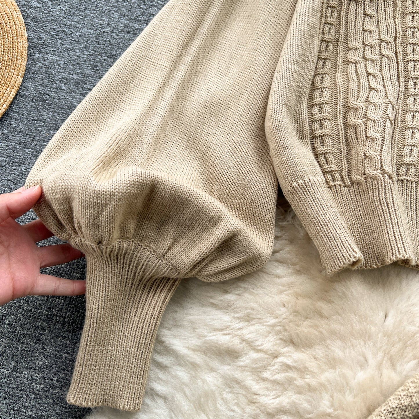 Ensemble torsadé 2 pièces pull et jupe sirène