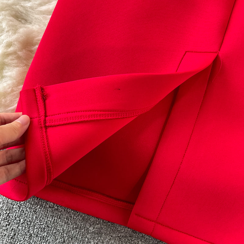 Ruffled Off-the-shoulder Bag Hip Dress