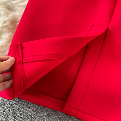 Ruffled Off-the-shoulder Bag Hip Dress