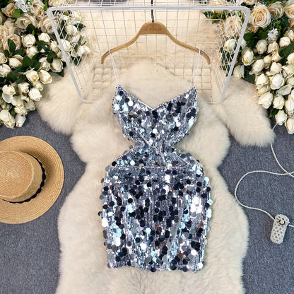 Disco Fever Sequin Mini Dress