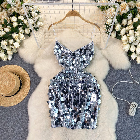 Disco Fever Sequin Mini Dress