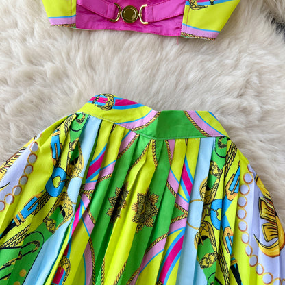 Colorful Printed 2pcs