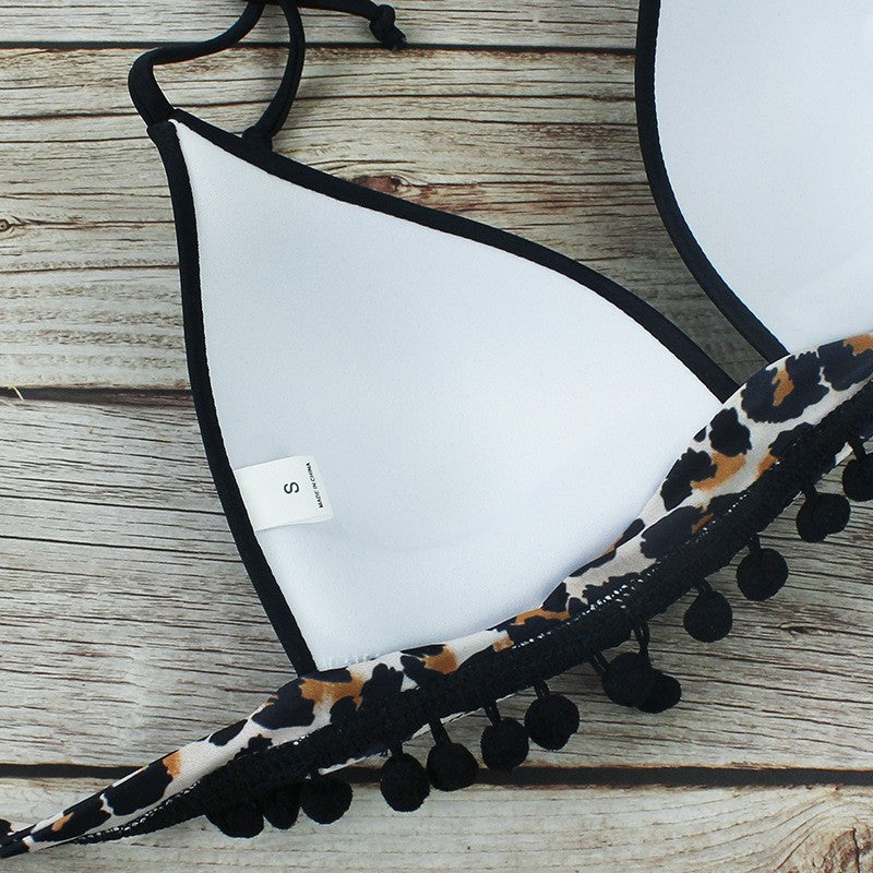 Backless Tribal Print Bikini