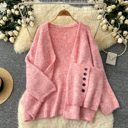 Tank Top&Loose-fit Cardigan 2Pcs