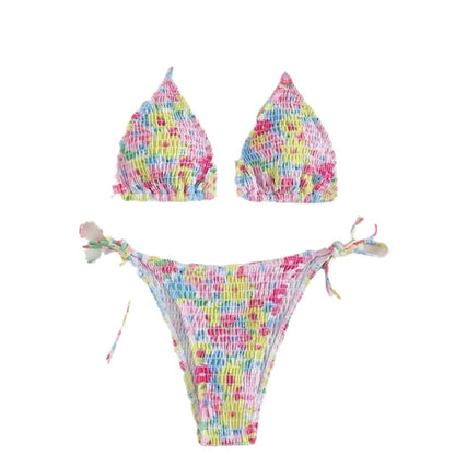 Triangle Packet Three-Point Strappy Bikini